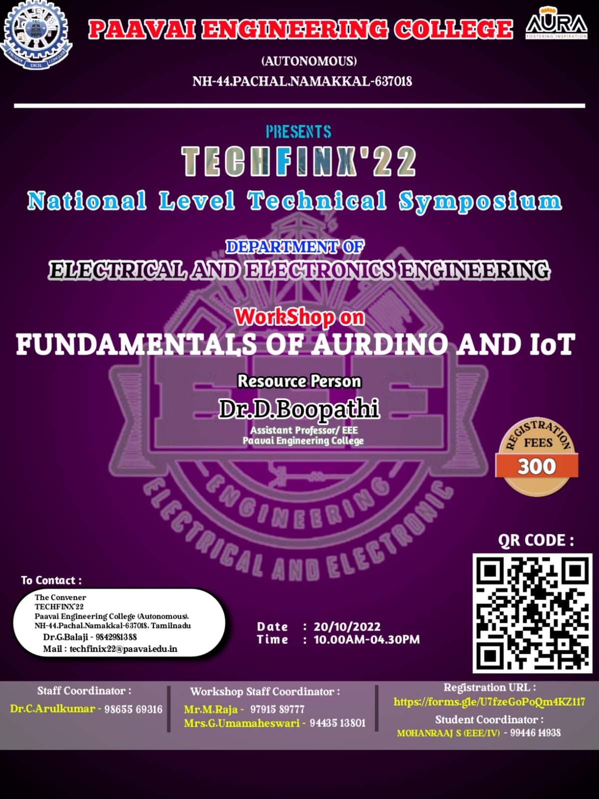 Fundamental of Aurdino and IoT Workshop 2022